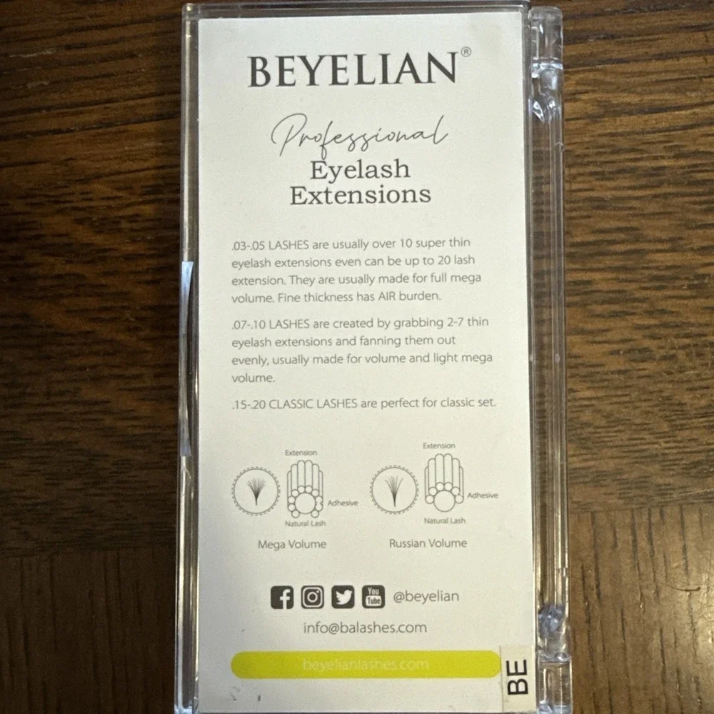 🆕️Beyelian‎ Beauty Eyelash Extensions 0.15 D Mix